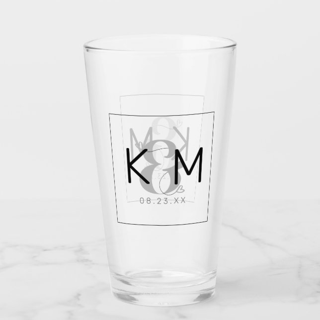 Verre Mariage moderne décoratif ID887 (Devant)