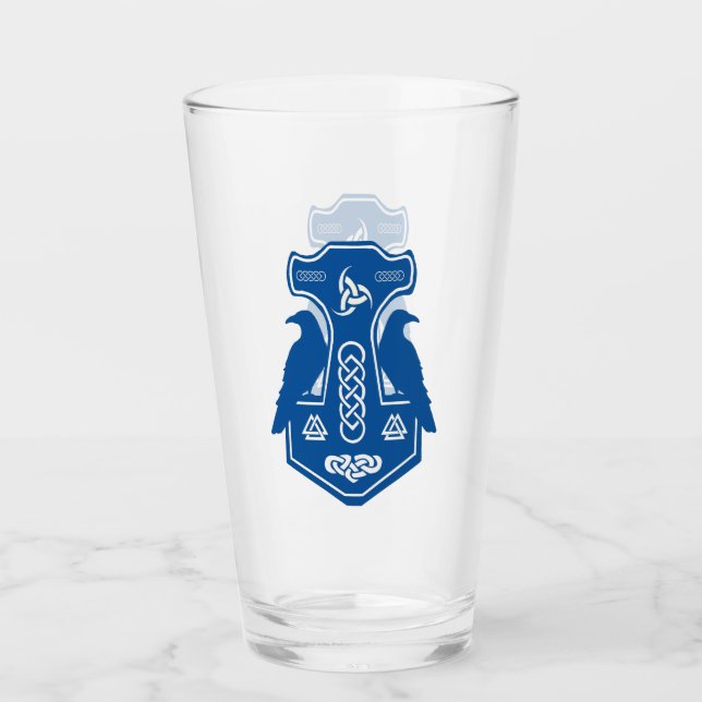 Verre marteau bleu Thor (Devant)