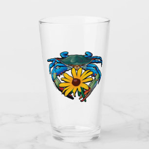 Verre Maryland de crabe bleu Susan à l'oeil noir