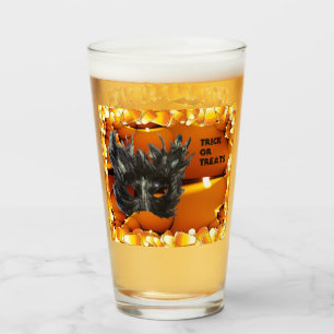 Verre Masque d'Halloween noir effrayant