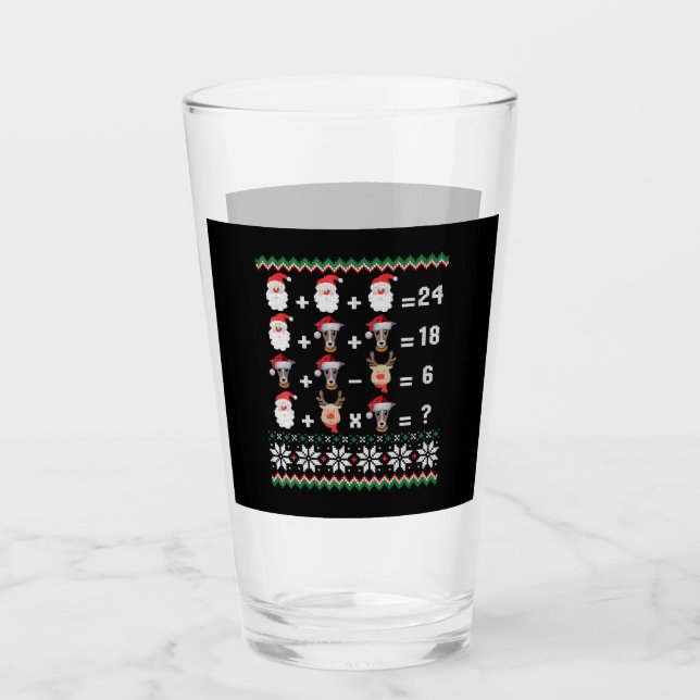 Verre Math Enseignant Noël GREYHOY (Devant)
