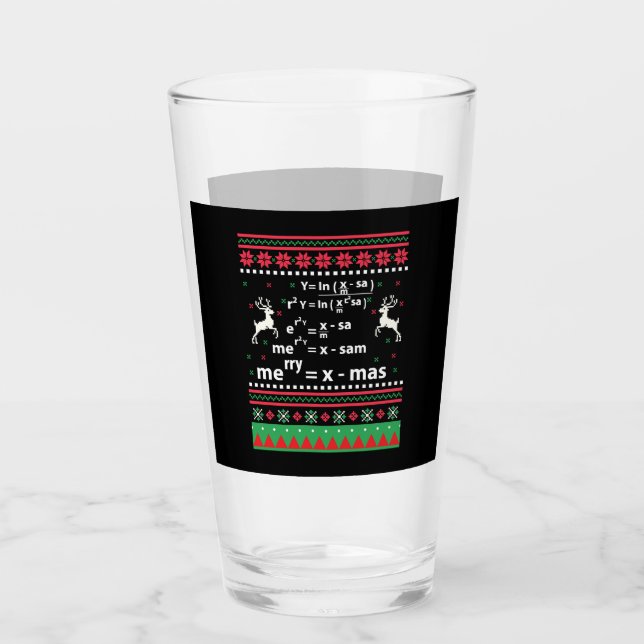VERRE MATH NOËL (Devant)