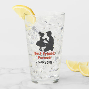 Verre Meilleur Ami Pour Papa Et Fille - Nom Personnalisé