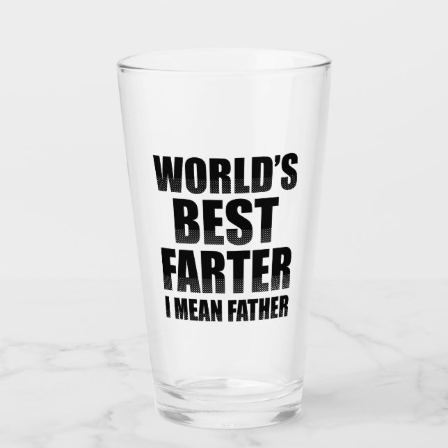 Verre Meilleur Farter du monde Je veux dire père (Devant)