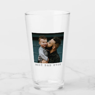 Verre Meilleur Papa De Tous Les Temps Photo Personnalisé