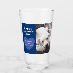 Verre Meilleur Papa Jamais Chien Chien Chien Chien Bleu