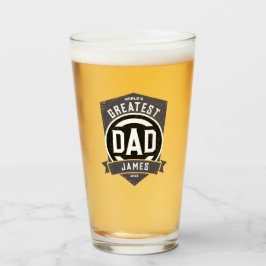 Verre Meilleur papa jamais moderne cadeau Fête des pères