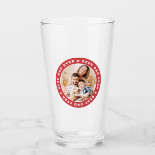 Verre Meilleur papa jamais moderne Star Photo personnali