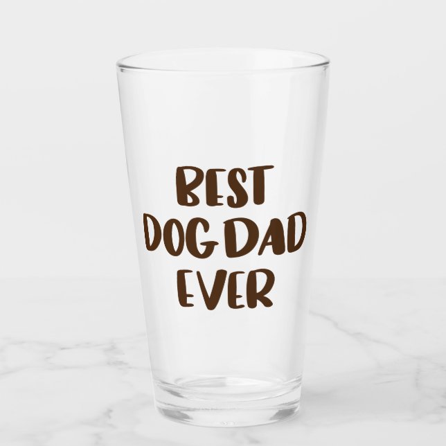 Verre Meilleur père de chien (Devant)