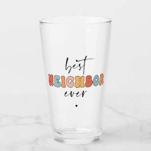 Verre Meilleur Voisin jamais mignon