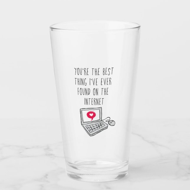 Verre Meilleure chose sur Internet | Cadeau anniversaire (Devant)