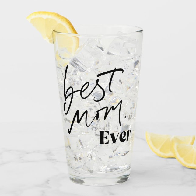 Verre Meilleure maman | Javascript De Manutention Fun Cu (Devant glace)