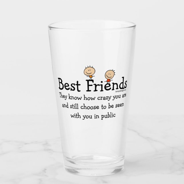 Verre Meilleurs amis (Devant)