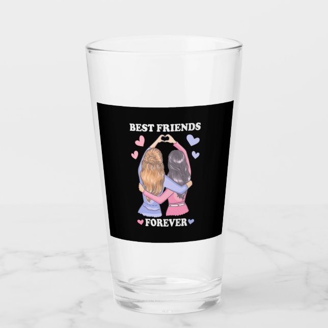 Verre Meilleurs amis pour toujours (Devant)