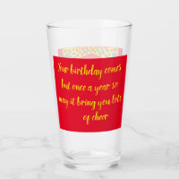 Meilleurs voeux design d'anniversaire rouge jaune 