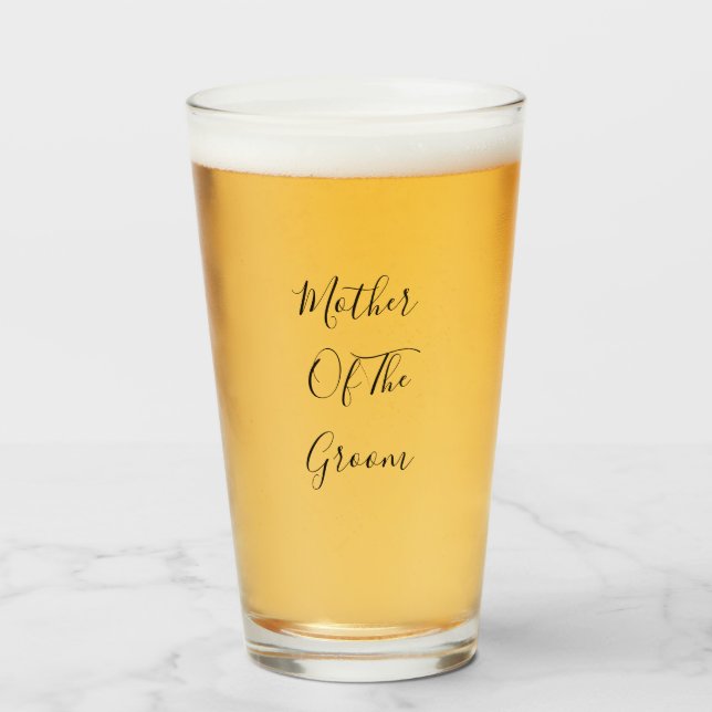 Verre Mère Du Mariage Groom Don Favor Modern 2023 (Devant (rempli))