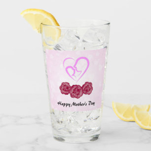 Verre Mère et bébé Carnation enfant Fête des mères
