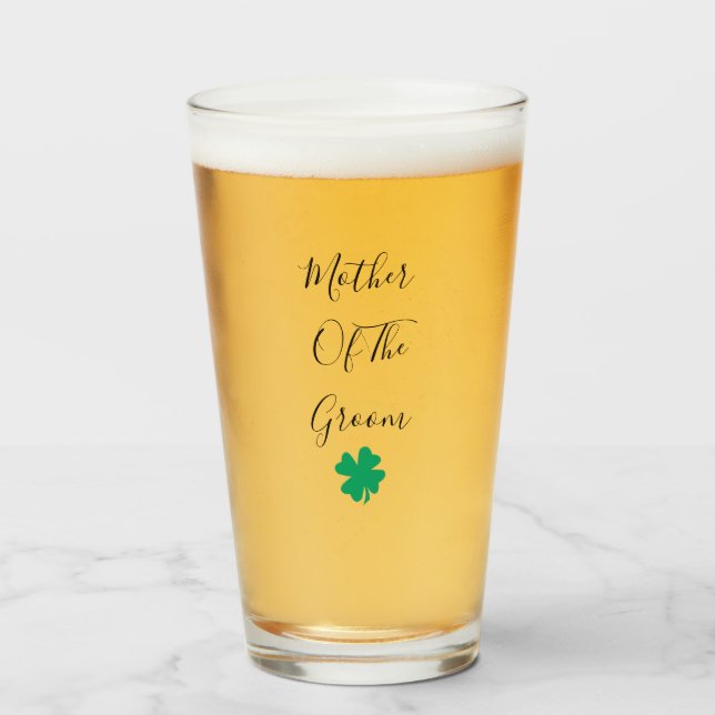 Verre Mère Irlandaise Du Jour de la Saint Patrick Mariag (Devant (rempli))
