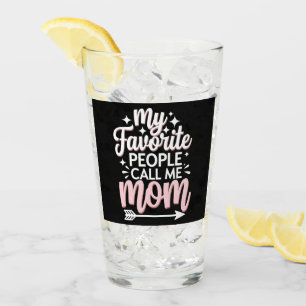 Verre Mes personnes préférées m'appellent Maman Fleurs d
