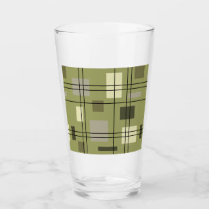 Verre Mi-siècle moderne géométrique 18