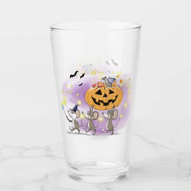 Verre Mic, Mac & Moe's Happy Halloween Glass Cup (Devant)