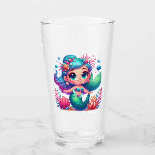 Verre Mignonne sirène sous-marine