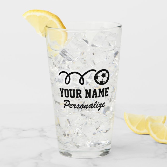Verre Mignons sports de football ball Empreinte d'annive (Devant glace)