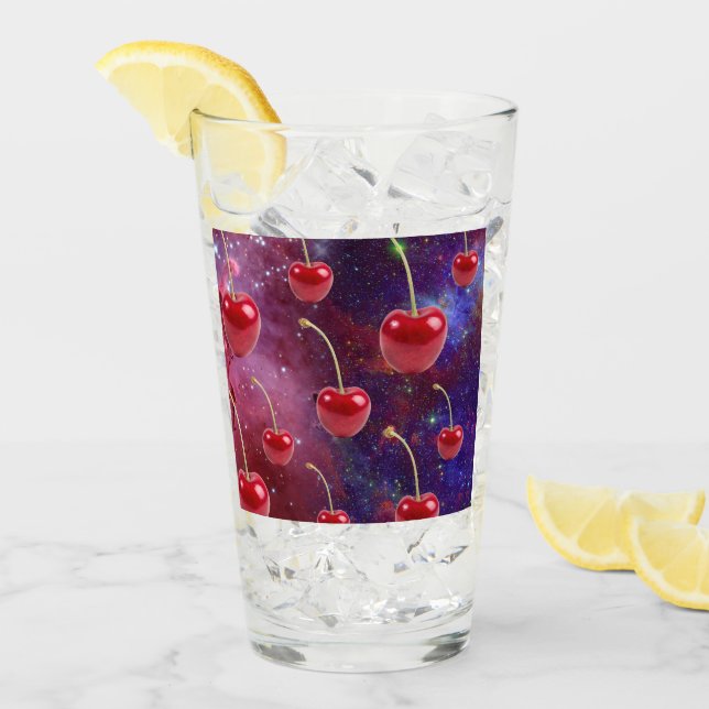 Verre Mikitiez rouge galaxie rouge (Devant glace)