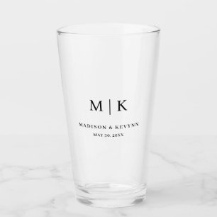 Verre Minimal et chic   MARIAGE