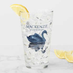 Verre Misty Reflection Blue Swan Briding Party Keepsak