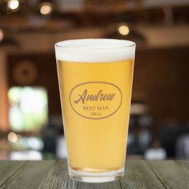 Verre Mocha Stylisé Nom Mariage Best Man