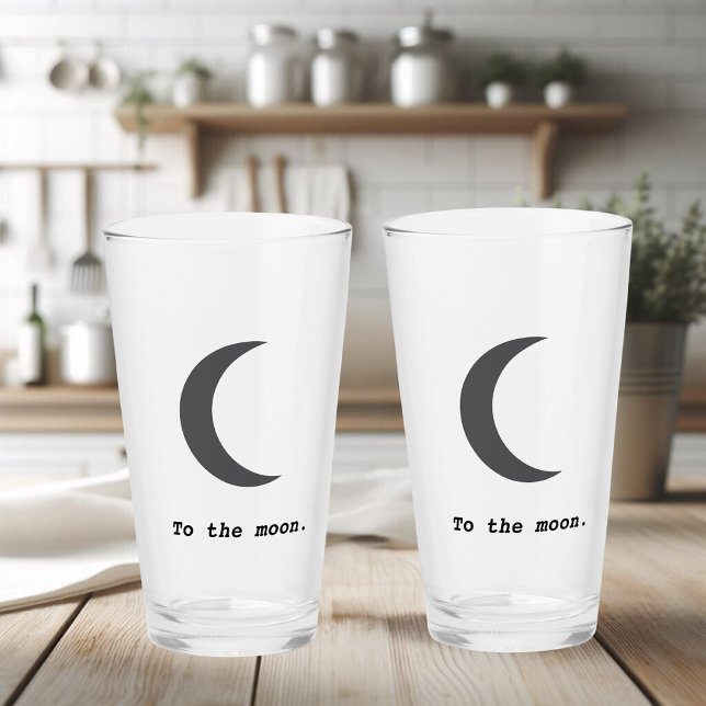 Verre Moderne simple à la citation de la lune (Créateur téléchargé)