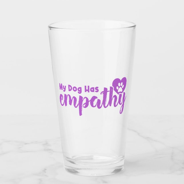 Verre Mon Chien A L'Empathie (Devant)