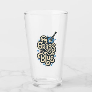 Verre Mon Herbe Est Bleu Bluegrass Musique Folle