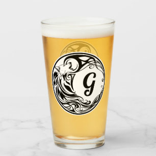 Verre Monogramme de loup tribal