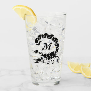 Verre Monogramme de scorpion noire de la tribu
