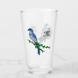Verre Monogramme Floride Scrub Jay
