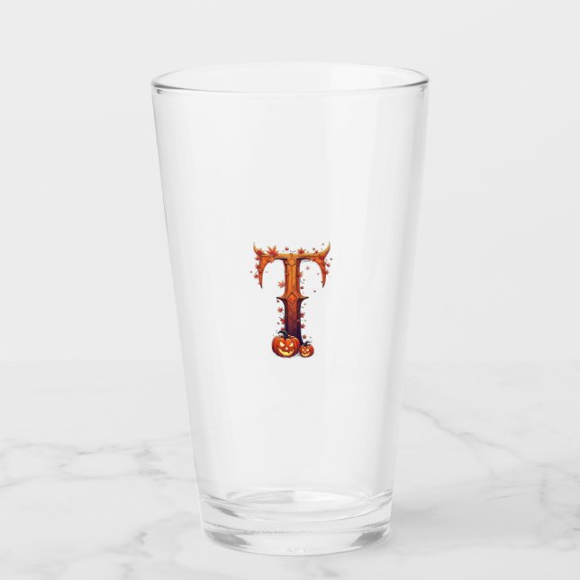 Verre Monogramme Halloween T (Devant)