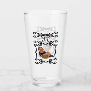 Verre Monogramme illustrant le canard mandarin