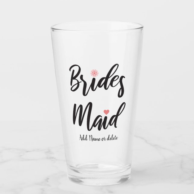 Verre Monogramme Mariage de Bridesmaid (Devant)