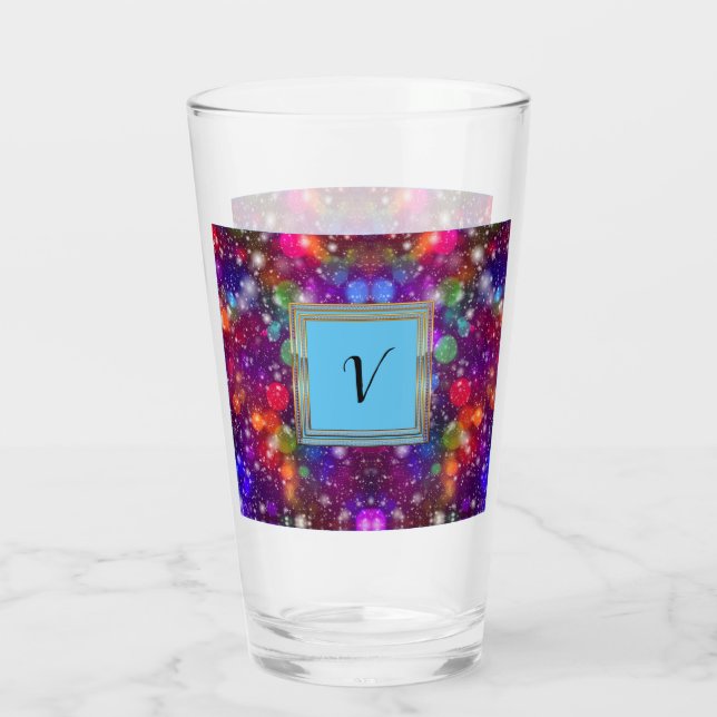 Verre Monogramme Motif moderne et élégant (Dos)