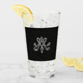 Verre monogramme royal initial