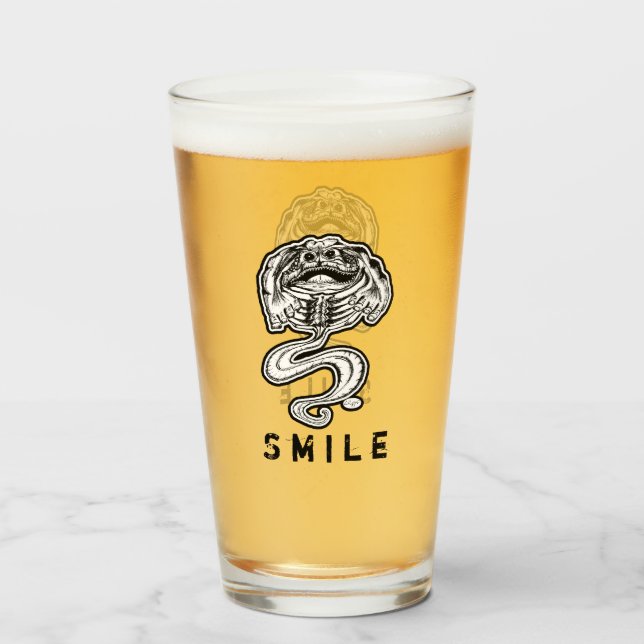 Verre Monster du sourire (Devant (rempli))