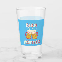 Monstre de Bière | Verrerie à fond bleu