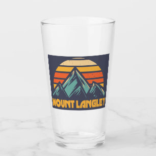 Verre Mont Langley Californie Turquoise Rétro