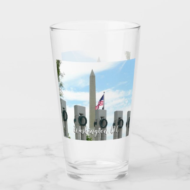 Verre Monument à Washington et mémorial 2ÈME GUERRE MOND (Devant)