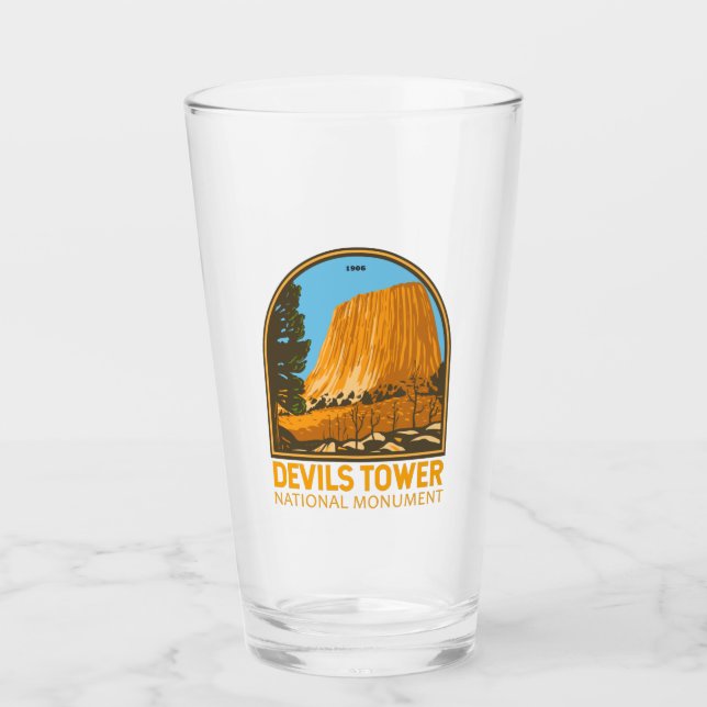 Verre Monument national de la tour Devils Emblem Wyoming (Devant)