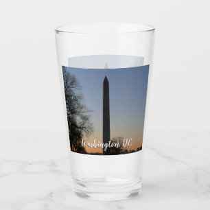 Verre Monument Washington au coucher du soleil à DC