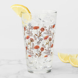 Verre Mosaïque de fleurs automnales