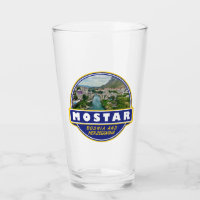 Mostar Bosnie-Herzégovine Voyage Art Emblem